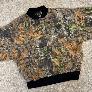 Westark Camo 1/4 Snap Pullover Jacket NO SIZE TAG Trebark By Lynch‎ Superflauge